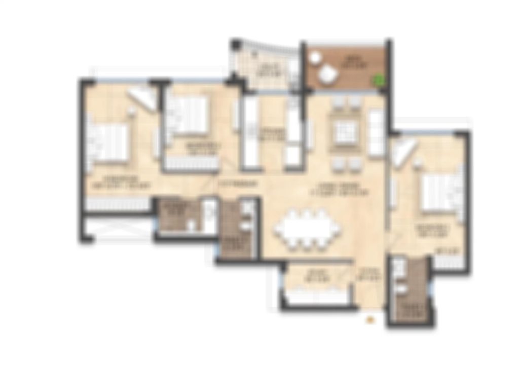 Rustomjee Vista Bay Sewri Project 3 Bhk Floor Plan